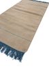 abrash beige and brown wool flat weaves Rug - FoldShot abrash beige and brown wool flat weaves Rug - FoldShot