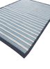 abrash blue polyester flat weaves Rug - FoldShot