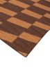 indusbar beige and brown silk flat weaves Rug - FoldShot