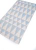 indusbar blue viscose flat weaves Rug - FoldShot