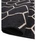 indusbar grey and black polyester flat weaves Rug - FoldShot