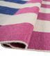 checkers blue wool flat weaves Rug - FoldShot