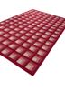 checkers red and orange wool flat weaves Rug - FoldShot checkers red and orange wool flat weaves Rug - FoldShot