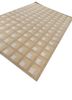 checkers gold wool flat weaves Rug - FoldShot