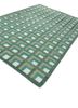 checkers green wool flat weaves Rug - FoldShot checkers green wool flat weaves Rug - FoldShot