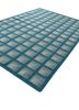checkers blue wool flat weaves Rug - FoldShot checkers blue wool flat weaves Rug - FoldShot