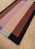checkers red and orange wool flat weaves Rug - FoldShot checkers red and orange wool flat weaves Rug - FoldShot