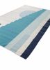 checkers ivory wool flat weaves Rug - FoldShot