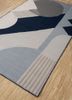 checkers grey and black wool flat weaves Rug - FoldShot