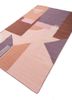 checkers pink and purple wool flat weaves Rug - FoldShot checkers pink and purple wool flat weaves Rug - FoldShot