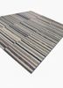 indusbar grey and black wool flat weaves Rug - FoldShot indusbar grey and black wool flat weaves Rug - FoldShot