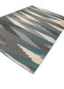 bedouin blue wool flat weaves Rug - FoldShot