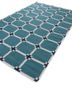 alhambra blue wool flat weaves Rug - FoldShot