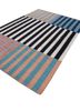 checkers ivory wool flat weaves Rug - FoldShot
