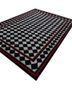 alhambra grey and black wool flat weaves Rug - FoldShot alhambra grey and black wool flat weaves Rug - FoldShot
