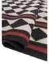 alhambra grey and black wool flat weaves Rug - FoldShot
