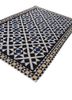 alhambra grey and black wool flat weaves Rug - FoldShot alhambra grey and black wool flat weaves Rug - FoldShot
