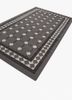 alhambra grey and black wool flat weaves Rug - FoldShot alhambra grey and black wool flat weaves Rug - FoldShot