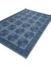 alhambra blue wool flat weaves Rug - FoldShot