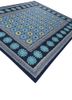 alhambra blue wool flat weaves Rug - FoldShot alhambra blue wool flat weaves Rug - FoldShot