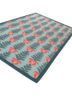 orenda blue wool flat weaves Rug - FoldShot