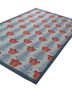 orenda blue wool flat weaves Rug - FoldShot orenda blue wool flat weaves Rug - FoldShot