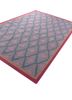 alhambra pink and purple wool flat weaves Rug - FoldShot alhambra pink and purple wool flat weaves Rug - FoldShot
