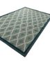 alhambra green wool flat weaves Rug - FoldShot