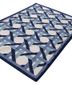 alhambra blue wool flat weaves Rug - FoldShot alhambra blue wool flat weaves Rug - FoldShot
