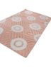 checkers red and orange wool flat weaves Rug - FoldShot checkers red and orange wool flat weaves Rug - FoldShot
