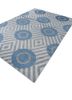 checkers blue wool flat weaves Rug - FoldShot checkers blue wool flat weaves Rug - FoldShot