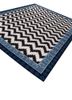 alhambra grey and black wool flat weaves Rug - FoldShot alhambra grey and black wool flat weaves Rug - FoldShot