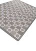 alhambra grey and black wool flat weaves Rug - FoldShot