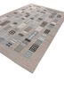 checkers blue wool flat weaves Rug - FoldShot checkers blue wool flat weaves Rug - FoldShot