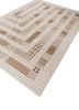checkers ivory wool flat weaves Rug - FoldShot