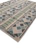 checkers grey and black wool flat weaves Rug - FoldShot