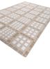 checkers ivory wool flat weaves Rug - FoldShot