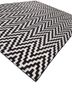 alhambra grey and black wool flat weaves Rug - FoldShot alhambra grey and black wool flat weaves Rug - FoldShot