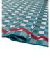alhambra blue wool flat weaves Rug - FoldShot alhambra blue wool flat weaves Rug - FoldShot