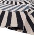 checkers grey and black wool flat weaves Rug - FoldShot