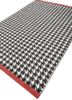 alhambra grey and black wool flat weaves Rug - FoldShot alhambra grey and black wool flat weaves Rug - FoldShot