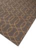 indusbar beige and brown wool flat weaves Rug - FoldShot indusbar beige and brown wool flat weaves Rug - FoldShot