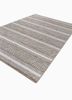 abrash beige and brown wool flat weaves Rug - FoldShot
