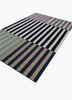 checkers grey and black wool flat weaves Rug - FoldShot checkers grey and black wool flat weaves Rug - FoldShot