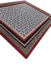 alhambra grey and black wool flat weaves Rug - FoldShot