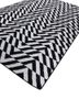 alhambra grey and black wool flat weaves Rug - FoldShot alhambra grey and black wool flat weaves Rug - FoldShot