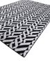 alhambra grey and black wool flat weaves Rug - FoldShot alhambra grey and black wool flat weaves Rug - FoldShot