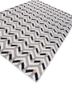 alhambra grey and black wool flat weaves Rug - FoldShot alhambra grey and black wool flat weaves Rug - FoldShot