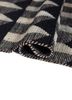 indusbar grey and black wool and viscose flat weaves Rug - FoldShot