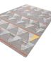 indusbar grey and black wool and viscose flat weaves Rug - FoldShot